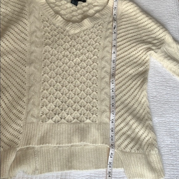French Connection angora sweater in cream, small. - Picture 5 of 6